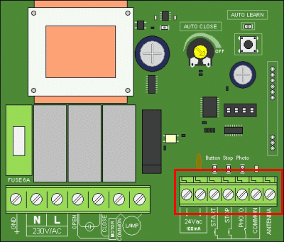 AUTOTECH APIC-2001 - Κλέμα συσκευών χειρισμού, ελέγχου και ασφαλείας