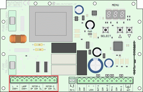 AUTOTECH AT-8070 - Κλέμα ισχυρών ρευμάτων