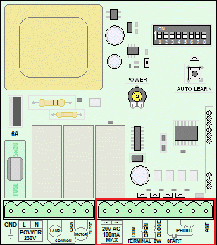 AUTOTECH S-5060T - Κλέμα συσκευών χειρισμού, ελέγχου και ασφαλείας