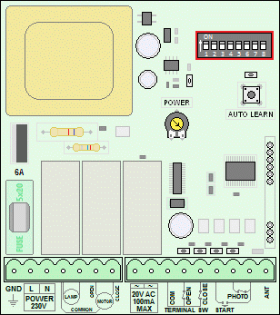 AUTOTECH S-5060T - Dip-switches