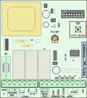 AUTOTECH S-5060T - Ενσωματωμένος δέκτης τηλεχειρισμού