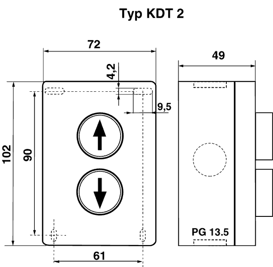 Διαστάσεις τύπου KDT-2